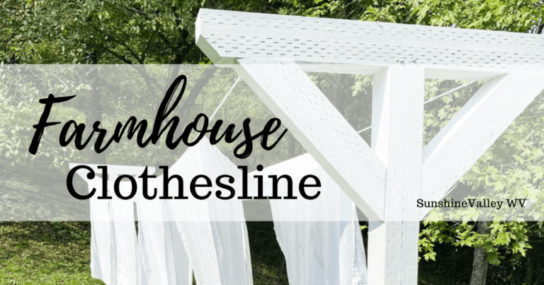 How We Built a Simple DIY Clothesline