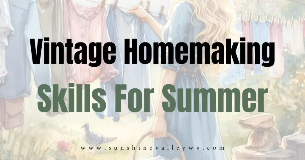 10 Vintage Homemaking Skills to Learn This Summer 1 vintage homemaking skills for summer