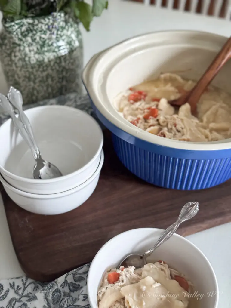 How To Make Old-Fashioned Appalachian Sourdough Noodle Dumplings 6 sourdough noodle dumplings - Sunshine Valley WV