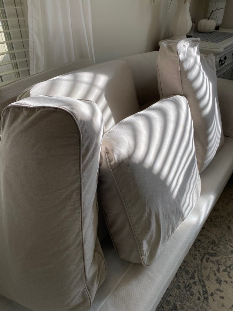 slipcovers drying

