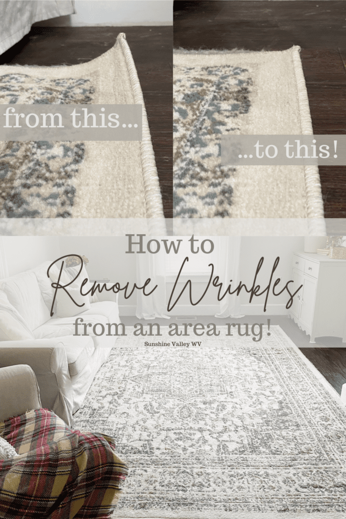 remove wrinkles from an area rug - Sunshine Valley WV