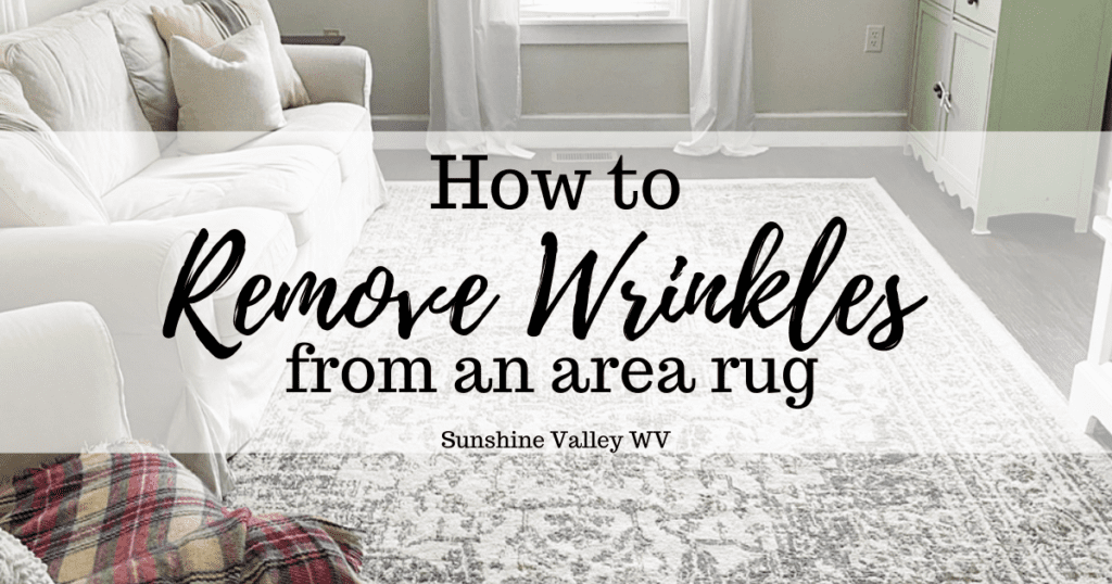 remove wrinkles from an area rug - Sunshine Valley WV