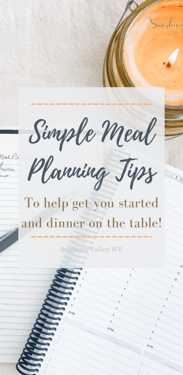 Simple Meal Planning Tips to Save Your Sanity - Sunshine Valley