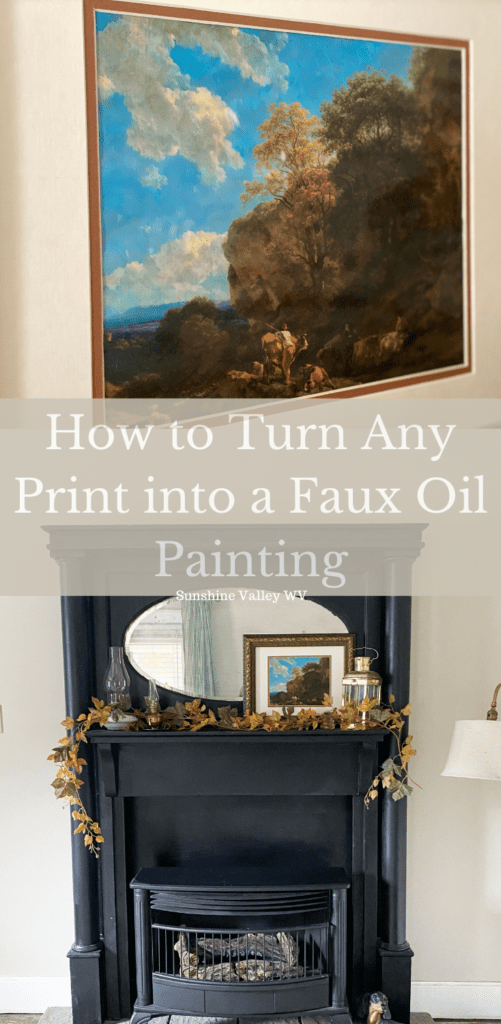 faux oil painting - Sunshine Valley WV