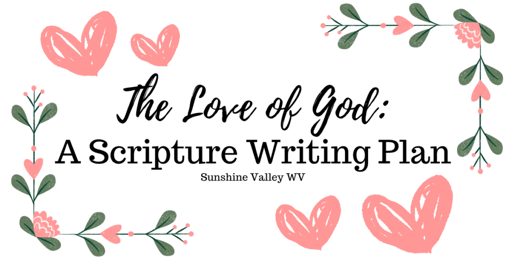 February Scripture Writing Plan - Sunshine Valley WV