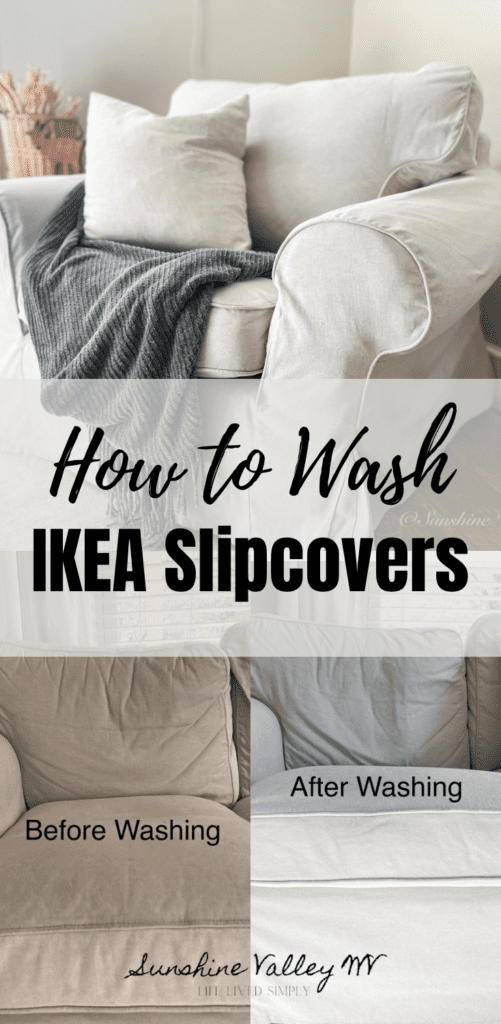 how to wash IKEA Ektorp slipcovers - Sunshine Valley WV