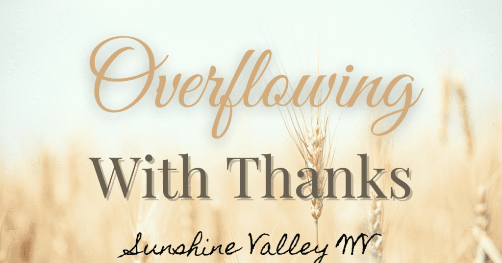 Thanksgiving devotional download - Sunshine Valley WV
