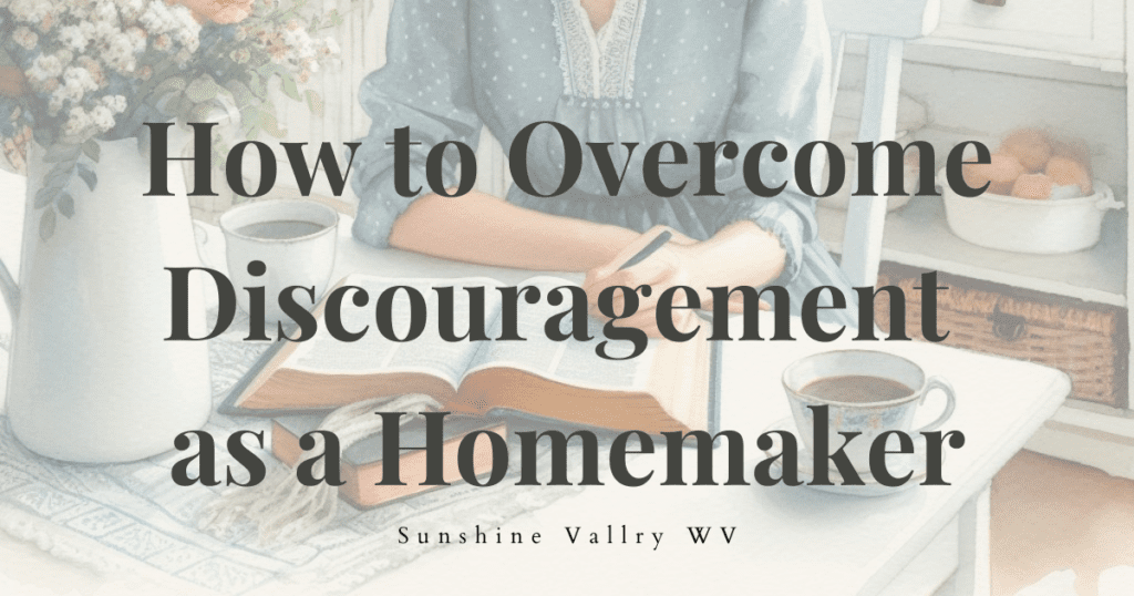 Overcome Discouragement - Sunshine Valley WV