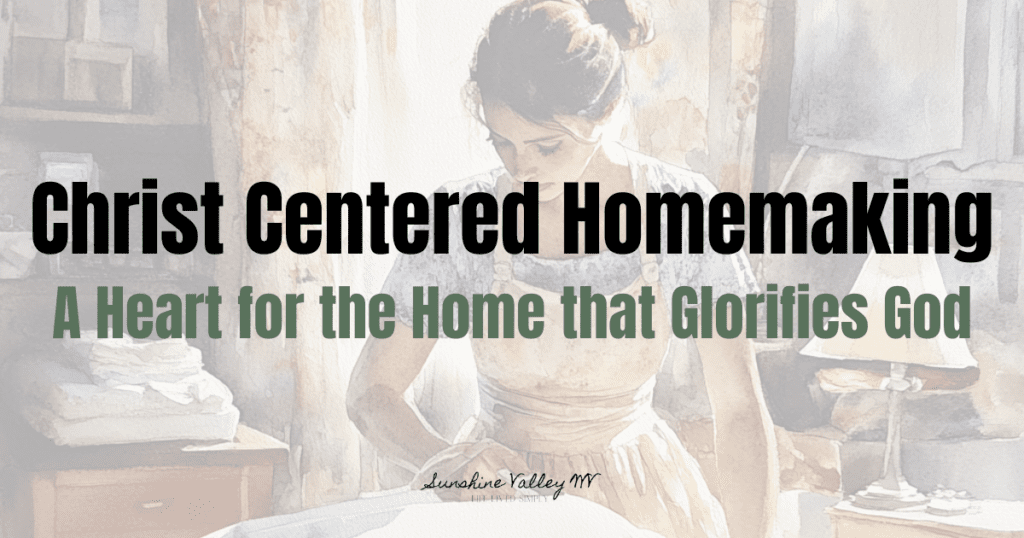 Christ centered homemaking - Sunshine Valley WV
