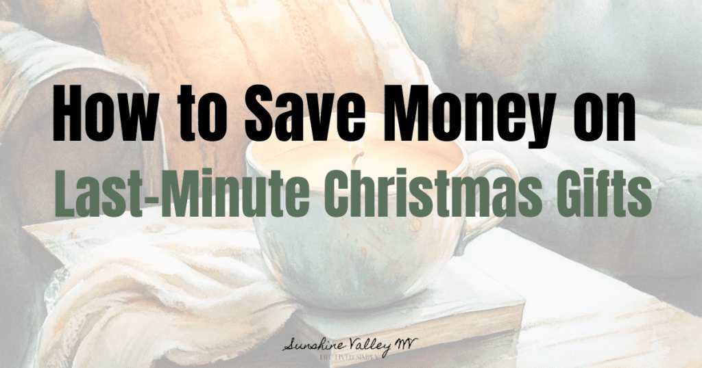 5 Simple Ways to Save Money on Last-Minute Christmas Gifts 1 save money on last-minute Christmas gifts - Sunshine Valley WV