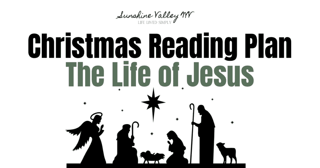 FREE Christmas Bible Reading Plan - The Life of Jesus 1 Christmas Bible Reading Plan - Sunshine Valley WV