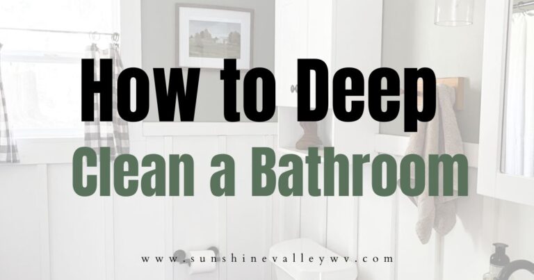 How to Deep Clean a Bathroom (Step-by-Step Guide for a Sparkling Space ...