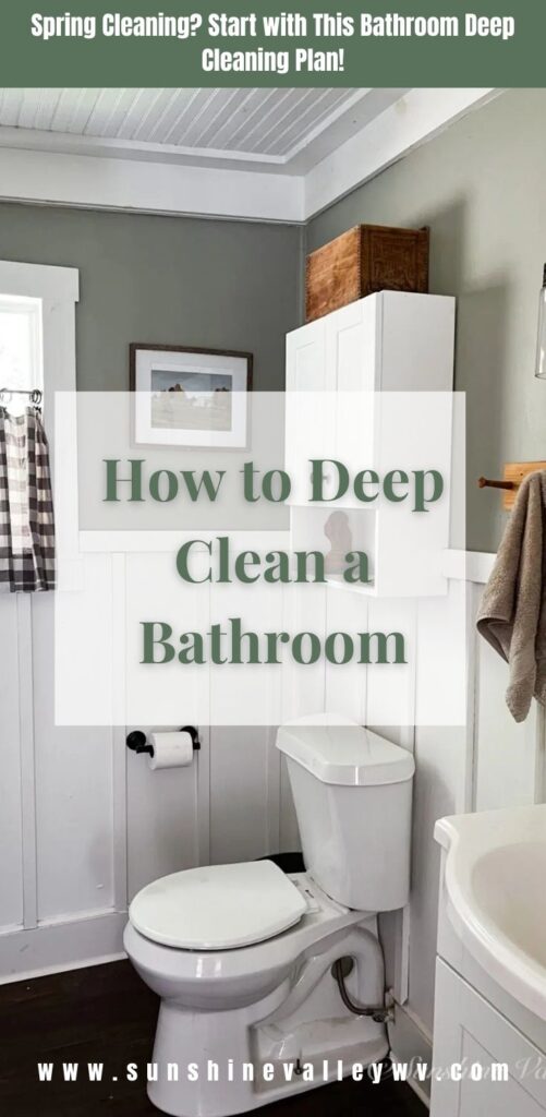 how to deep clean a bathroom - Sunshine Valley WV
