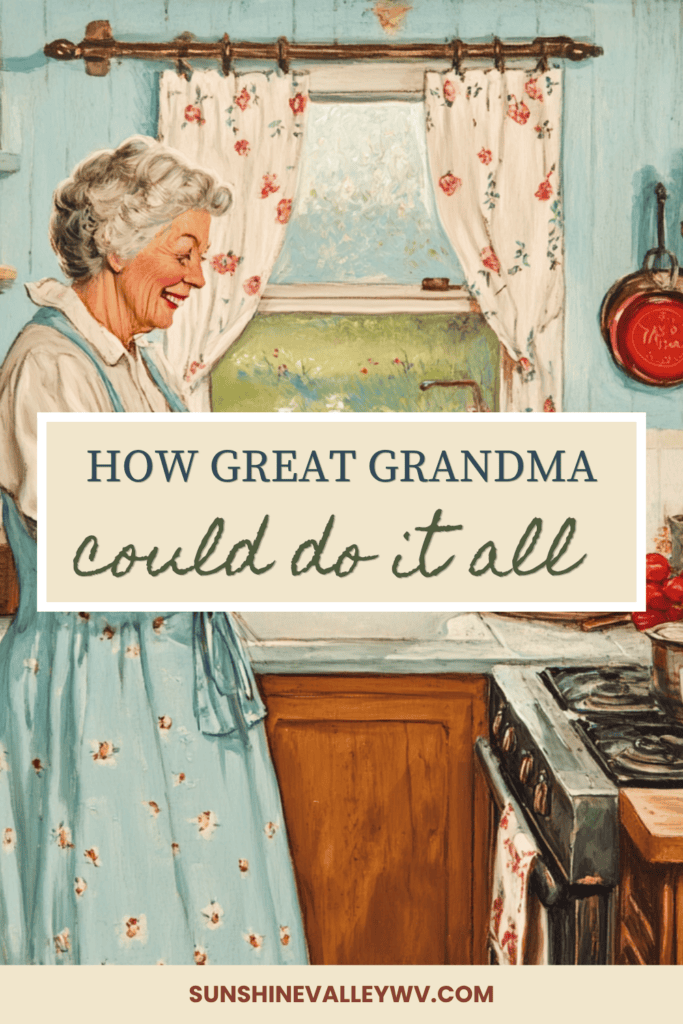 daily homemaking rhythm - Sunshine Valley WV