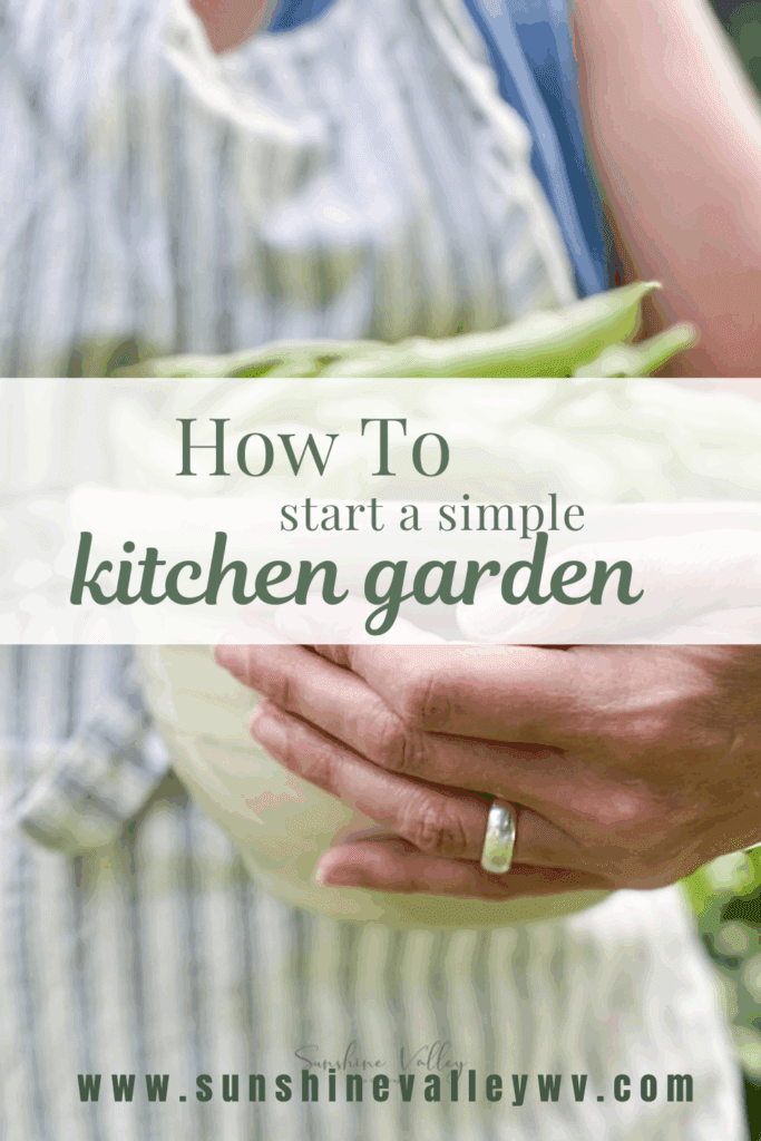 how to start a simple kitchen garden - Sunshine Valley WV