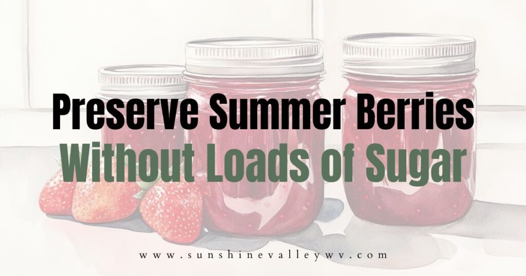 preserve summer berries - Sunshine Valley WV