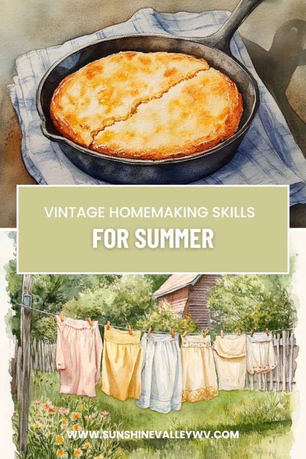 10 Vintage Homemaking Skills to Learn This Summer - Sunshine Valley