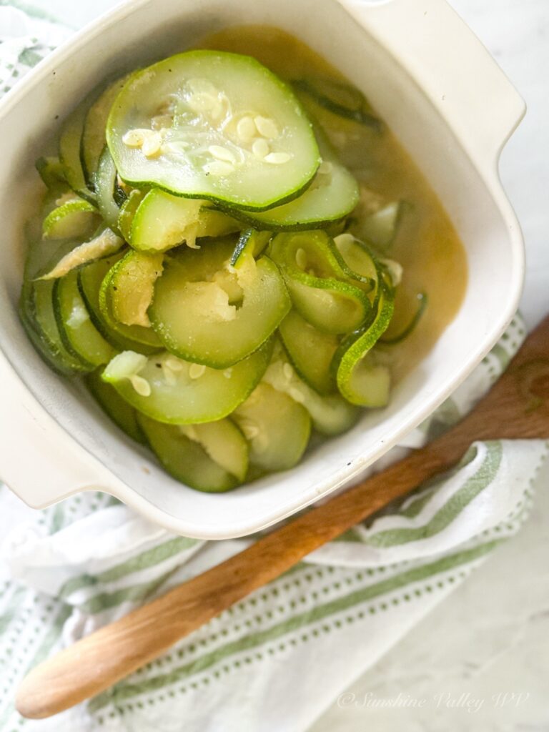 cast iron sautéed zucchini - Sunshine Valley WV