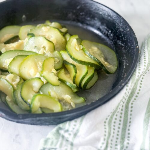 cast iron sautéed zucchini - Sunshine Valley WV