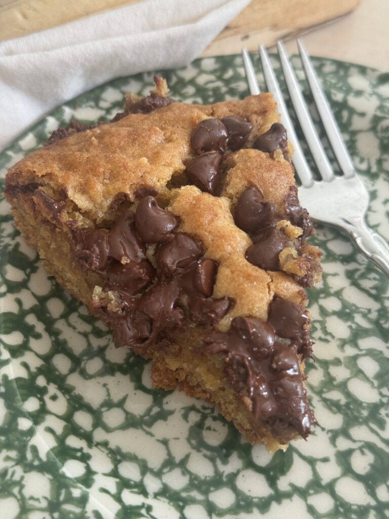 How to Make a Simple Cast Iron Chocolate Chip Skillet Cookie 2 cast iron chocolate chip skillet cookie - Sunshine Valley WV