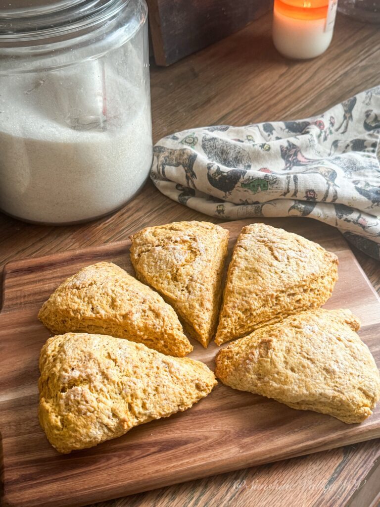 Sourdough Discard Pumpkin Scones | Easy Fall Recipe 2 sourdough discard pumpkin scones - Sunshine Valley WV
